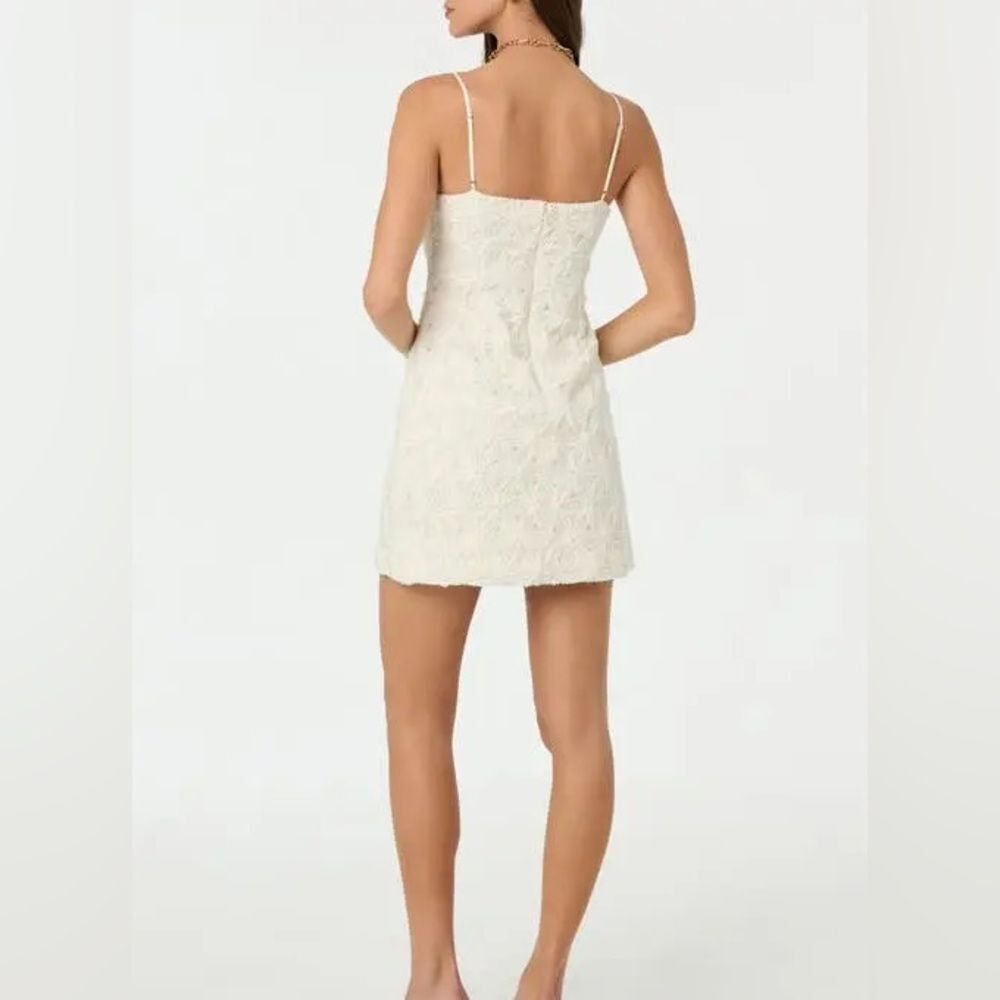 ASTR THE LABEL LACE 3D FLORAL PATTERN MINI DRESS SIZE XS FITS A SMALL BRIDAL - Picture 5 of 10